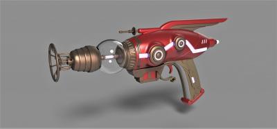shrink ray game outer worlds toys games & hobby 3D printing model, file, printable design, 3d print, TheShrinkRay, shrinkray, shrink, ray, gun, weapon, scifi, raygun, pistol, raypistol, TheOuterWorlds, game, replica, cosplay, printable, toy, laser, lasergun, prop, 3d print model - Mito3D
