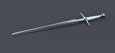 gümüş kılıç Cadı tv dizi 3d baskı model üçleme silah oyuncak yazdırılabilir film fantezi Yazdır bıçak ağzı Kostüm oyunu destek kopya yakın dövüş cadı kelimesi Geralt 3d print model - Mito3D