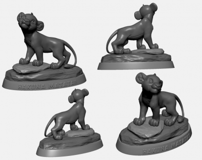 simba aslan Kral, hakuna matata oyuncak oyun ve hobi 3D baskı modeli, dosya, yazdırılabilir model, tasarım, 3 boyutlu baskı, Simba, Aslan oyuncak, heykel, heykelcik, karakter, disney, animasyon, yavru, hayvan, 3D print model - Mito3D