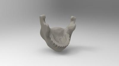 simplified model mandible science 3D printing model, file, printable design, 3d print, anatomy, science, human, bone, skull, 3d print model - Mito3D