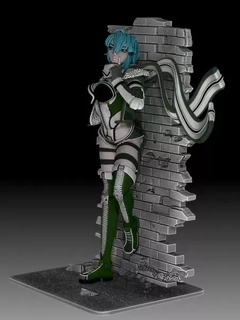 sinon 3d print figure printing model art statue girl sword gun anime geek character 3d-print collectible cosplay gaming sniper sao online otaku 3d print model - Mito3D