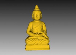 sitting buddha home office & garden 3D printing model, file, printable design, 3d print, buddha, statue, 3d print model - Mito3D