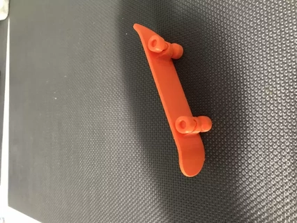 skate board print place simple key ring 3d printing model toy chain support 3d print model - Mito3D