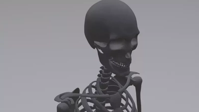 skeleton 3d printing model - threeding 3d print model - Mito3D