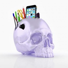 skull organizer home office & garden 3D printing model, file, printable design, 3d print, 3d,3d printing, modeling, art, skull, organizer, office, desk, 3ds max, 3d, 3d print model - Mito3D