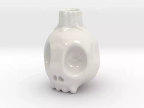 cráneo toon vela soporte 3d impresión modelo trío 3d print model - Mito3D