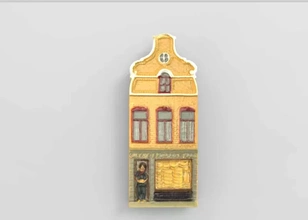 pequeña recuerdo casa amsterdam 3d impresión modelo trío Arte Europa 3d print model - Mito3D