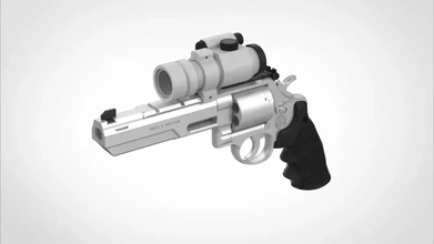 fabbro Wesson modello 629 film fuga 1996 3d stampa treding passatempo giocattolo stampabile serpente Stampa revolver centro cosplay oggetti scena 3d print model - Mito3D