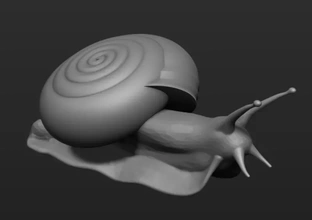 snail 3d printing model - threeding animal reptile mucilage 3d print model - Mito3D