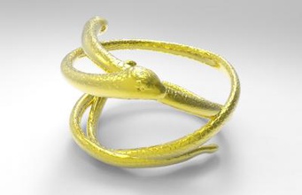 serpent bracelet de la mode 3D modèle d'impression, l'impression fichier, imprimable modèle, en conception, d'impression 3d, bracelet,de serpent,de l'or,des bijoux 3d print model - Mito3D