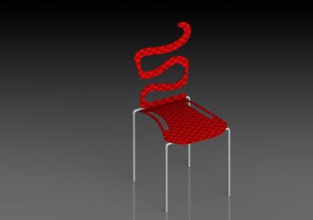 snake chair home office & garden 3D printing model, file, printable design, 3d print, Kitchen,Home, chair, design 3d print model - Mito3D