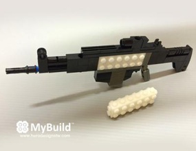 sniper rifle toys games & hobby 3D printing model, file, printable design, 3d print, lego, toys, construction blocks, gun, cool 3d print model - Mito3D