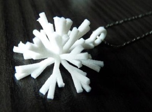 snowflake 3 pendant fashion 3D printing model, file, printable design, 3d print, Snowflake, Pendant, Accessories 3d print model - Mito3D