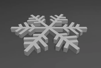 Schneeflocke 3d Drucken Modell dreiding Weihnachten Winter Schnee 3d print model - Mito3D
