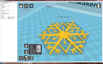 fiocco neve no37 3d stampa modello treding Natale stampabile decorazioni 3d print model - Mito3D