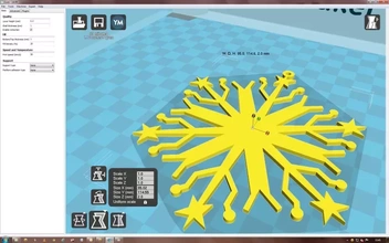 fiocco neve no39 3d stampa modello treding Natale stampabile decorazioni 3d print model - Mito3D