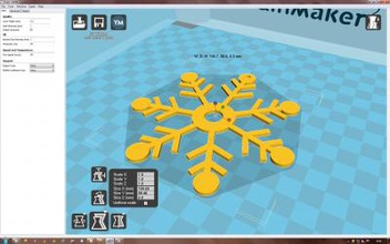 snowflake no42 home office & garden 3D printing model, file, printable design, 3d print, printable, decorations, Christmas, 3d print model - Mito3D