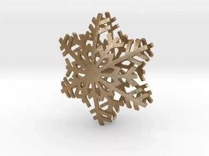 snowflake star 3d printing model - threeding decoration christmas 3d print model - Mito3D