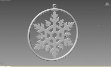 snowflake home office & garden 3D printing model, file, printable design, 3d print, home, decor, snowflake, christmas, ornament, winter, snow, xmas, flake, freeze, holiday, newyear, house 3d print model - Mito3D