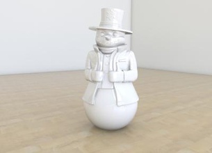 snowman frosty home office & garden 3D printing model, file, printable design, 3d print, Snowman, decor, christmas, snow, hose, interior, 3dmodel, 3dprint, 3dp 3d print model - Mito3D