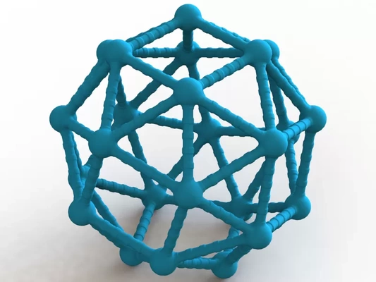 snub cube structures atoms 3d printing model - threeding tags geometry geometric triangles art compound solid solidworks polyhedron solidmodel pattern design cuboctahedron archimedean edges squares equilateral 3d print model - Mito3D