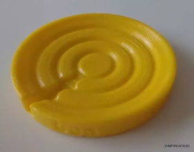 jabón plato 3d impresión modelo trío jabon jabonera plataforma improvisada 3d print model - Mito3D