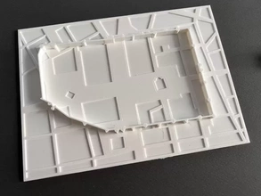 sofia layered map 3d printing model - threeding walls 3d print model - Mito3D