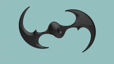 sonar batarang Spielzeug, Spiele & hobby 3D-Druck-Modell, 3D-Druck-Datei, 3D-druckbares Modell, 3D-Druck, design, 3d-drucken, batarang, batman, Fledermaus, hero, Waffen -, Klapp Militär dc-comics 3d print model - Mito3D