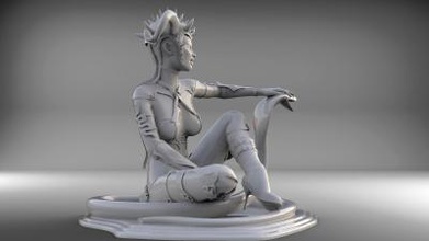 ruh yılan sanat 3D baskı modeli, dosya, yazdırılabilir model, tasarım, 3d baskı, heykel,kadın,sanat 3d print model - Mito3D