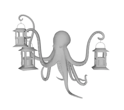 spi octopus lantern 3d printing model - threeding lantern