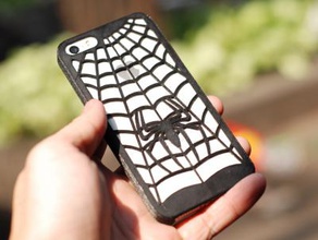 spiderman iphone 5 case electronic & technology 3D printing model, file, printable design, 3d print, gadget , suit net man spider marvel unique smartphones smart S phone I iPhone gift Five fifth design cover apple accessories 5th 5s 5C cases 3d print model - Mito3D