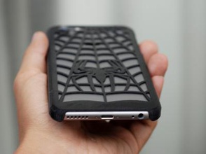 spiderman iphone 6 case electronic & technology 3D printing model, file, printable design, 3d print, spidersuit , unique superhero super suit spider smartphone smart sixth six phone net marvel man iPhone IOS hero gift gadget design cover apple 6th cases accessories 3d print model - Mito3D