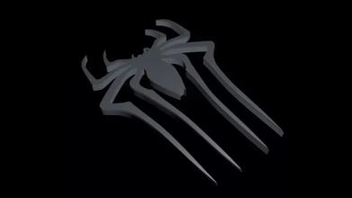 homme araignée logo 3d impression modèle trio 3d print model - Mito3D
