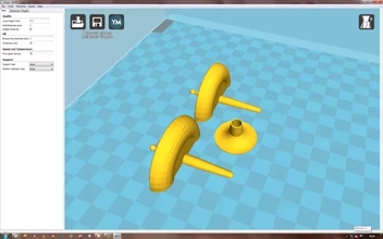 spinning 3d printing model - threeding toy 3d print model - Mito3D