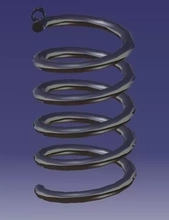 spirale orecchini 3d stampa modello treding 3d print model - Mito3D