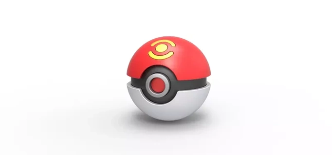 sport Balle 3d impression modèle jouet récipient imprimable anime Pokémon pokeball concept ballon 3d print model - Mito3D