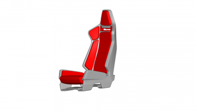 sport siège courses voiture chaise moteurs transport 3d print model - Mito3D