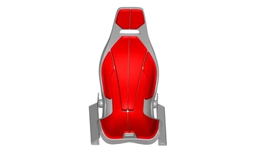 deporte asiento carreras coche vehiculo silla 3d impresión modelo trío 3d print model - Mito3D