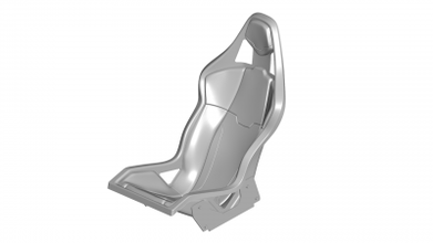 sport seat - racing car chair motors & transport 3d print model - Mito3D