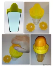 squeezer glasses 3d printing model - threeding ikea exprimidor handhold juice zumo vaso 3d print model - Mito3D