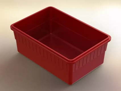 stackable storage box capacity 1 liter 3d printing model tools container food plastic containers foods fruits handle storage-box storage-device hobby diy handles plasticmodel 3d print model - Mito3D