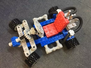 Stapeln Blöcke Riese go kart 5 Rahmen 3d Drucken Modell dreiding Spielzeug Lego Gokart Ziegel 3d print model - Mito3D