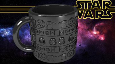 star wars dark side mug home office & garden 3D printing model, file, printable design, 3d print, star,wars, dark, side, coffee,cup,mug,darth,vader,light,saber,atat,at-at,storm,trooper,tie,fighter,EPIC,Awesome,han,solo,amaizing 3d print model - Mito3D