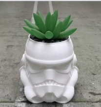 star wars stormtrooper flower pot 3d printing model - threeding 3d print model - Mito3D