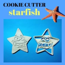 starfish cookie 3d printing model - threeding star galleta 3d print model - Mito3D