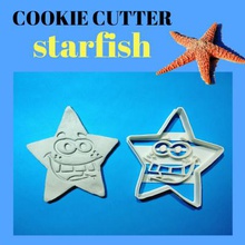 starfish cookie art 3D printing model, file, printable design, 3d print, star, cookie, galleta 3d print model - Mito3D