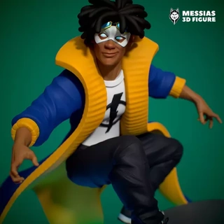 static shock figure 3d print model printing 3d-printing personalized figurine high-quality customizable superhero collectibles comic book electricity-themed character diverse representation fan art inspiring charismatic hero diversity comics iconic 3d print model - Mito3D
