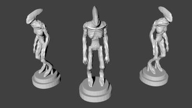 statua di alien giochi dei giocattoli & hobby La stampa 3D, modello, file 3D stampabile la progettazione, 3d 3d print model - Mito3D