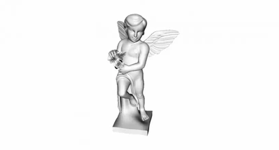 statue ange 3d impression modèle trio plâtre 3d print model - Mito3D