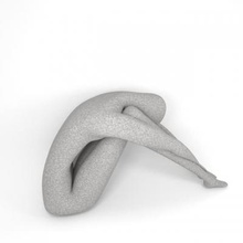 statua di abbracciare le ginocchia art La stampa 3D, modello, file 3D stampabile la progettazione 3d, stampa, bio, forma, scultura, decoratioon 3d print model - Mito3D